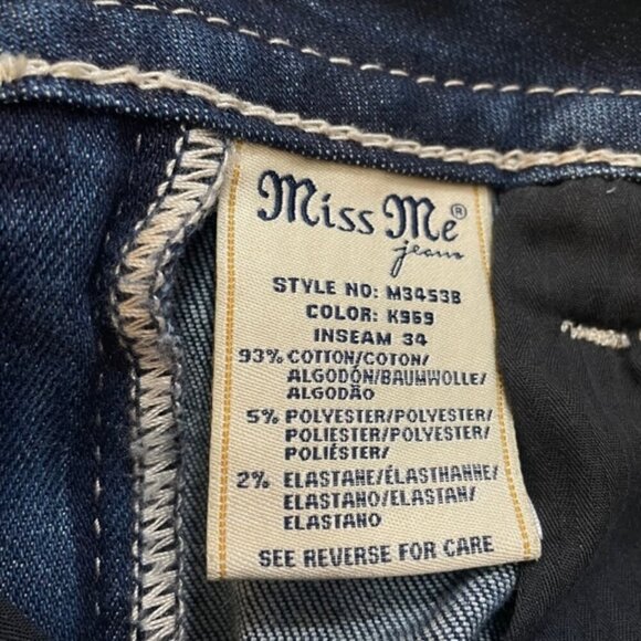 MISS ME Chloe Embellished Bootcut Jeans - Size 28 - Picture 11 of 12